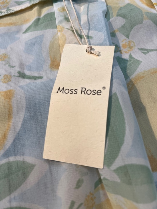Moss Rose NWT Lemon Print Chiffon Kimono Beach Cover Up One Size Yellow - Picture 6 of 16
